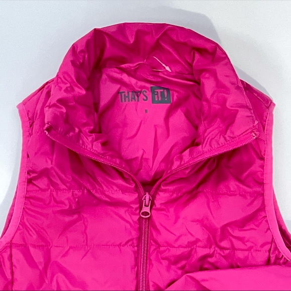 That’s it girl pink puffy vest sz S - Picture 2 of 6